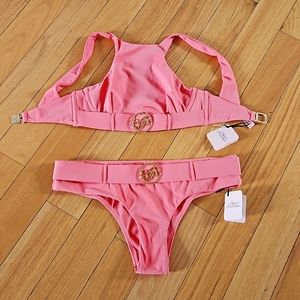 NWT Agent Provocateur Laurella bubblegum pink bikini size 2 and 4